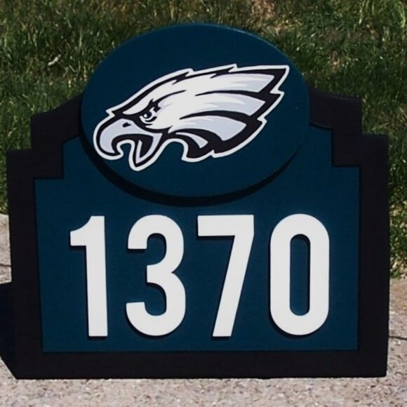 Philadelphia Eagles Address Sign for your home (with your address) New! - Picture 3 of 6